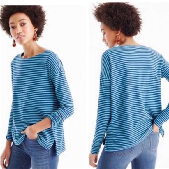J. Crew Tops - Nwt J. Crew Deck-Striped Oversize Top